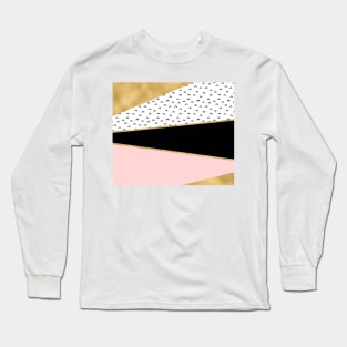 Grand geometric rose golden tones Long Sleeve T-Shirt